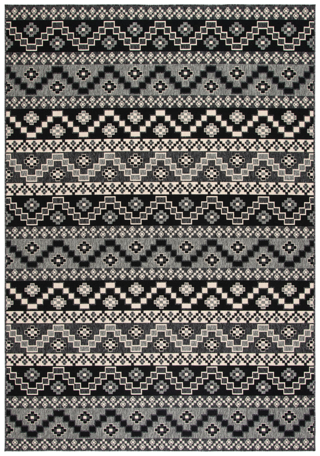 Safavieh Veranda Ver095 Black/Beige Rug.
