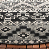 Safavieh Veranda Ver095 Black/Beige Rug.