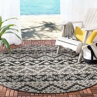 Safavieh Veranda Ver095 Black/Beige Area Rug