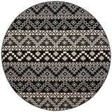 Safavieh Veranda Ver095 Black/Beige Rug.
