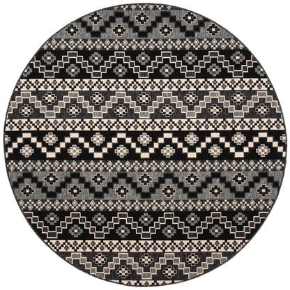 Safavieh Veranda Ver095 Black/Beige Area Rug