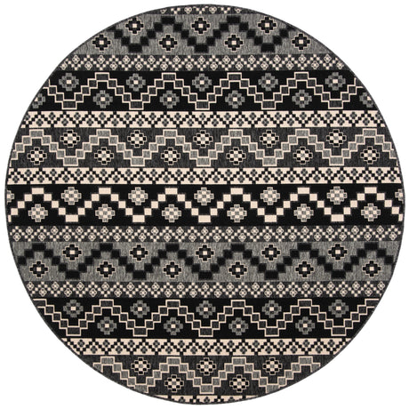 Safavieh Veranda Ver095 Black/Beige Rug.