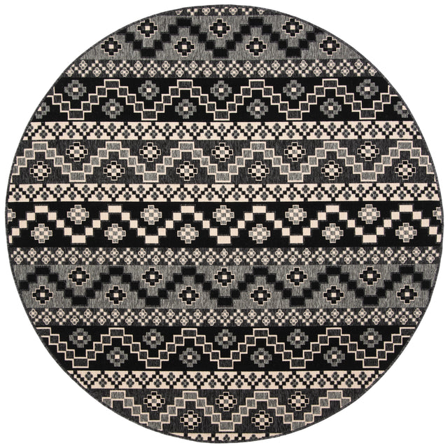 Safavieh Veranda Ver095 Black/Beige Rug.