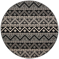 Safavieh Veranda Ver095 Black/Beige Area Rug