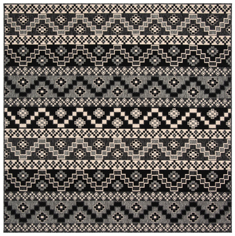 Safavieh Veranda Ver095 Black/Beige Rug.