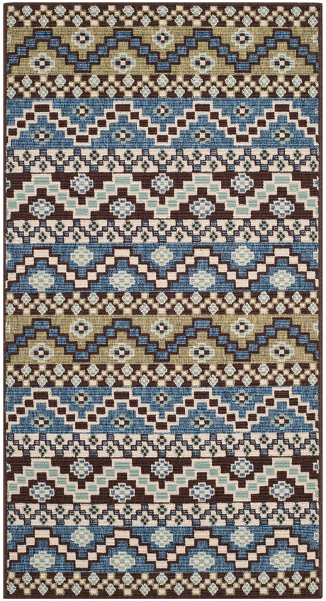 Safavieh Veranda Ver095 Blue/Creme Rug.