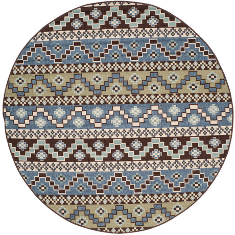 Safavieh Veranda Ver095 Blue/Creme Rug.