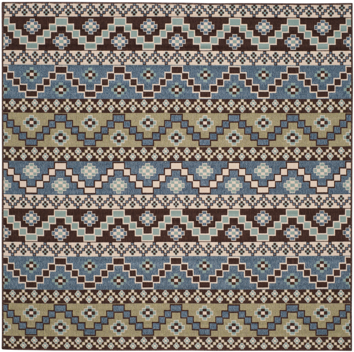 Safavieh Veranda Ver095 Blue/Creme Rug.