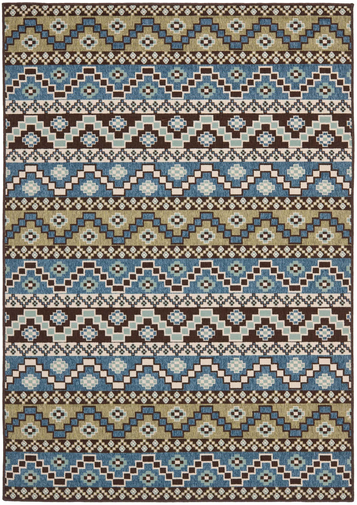 Safavieh Veranda Ver095 Blue/Creme Rug.