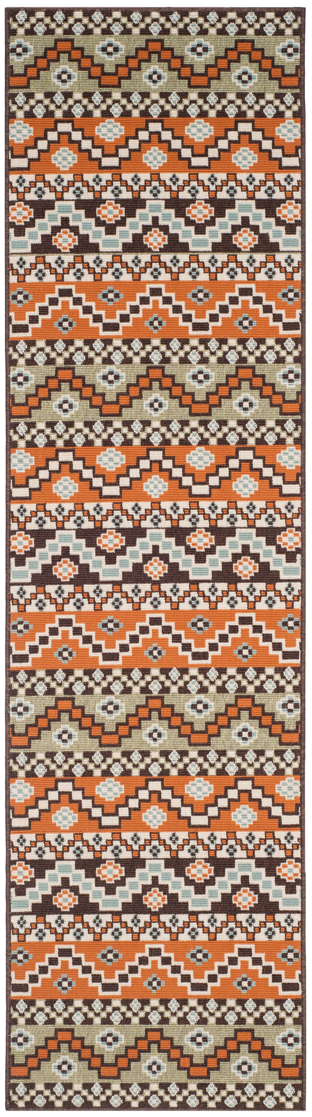 Safavieh Veranda Ver095 Terracotta/Chocolate Rug.