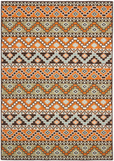 Safavieh Veranda Ver095 Terracotta/Chocolate Rug.