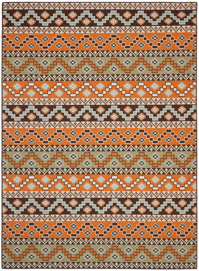 Safavieh Veranda Ver095 Terracotta/Chocolate Rug.
