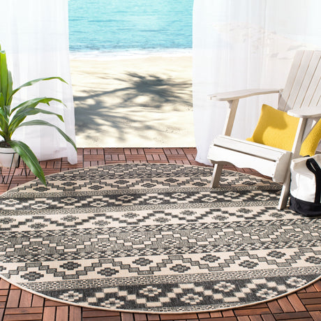 Safavieh Veranda Ver095 Grey/Beige Rug.