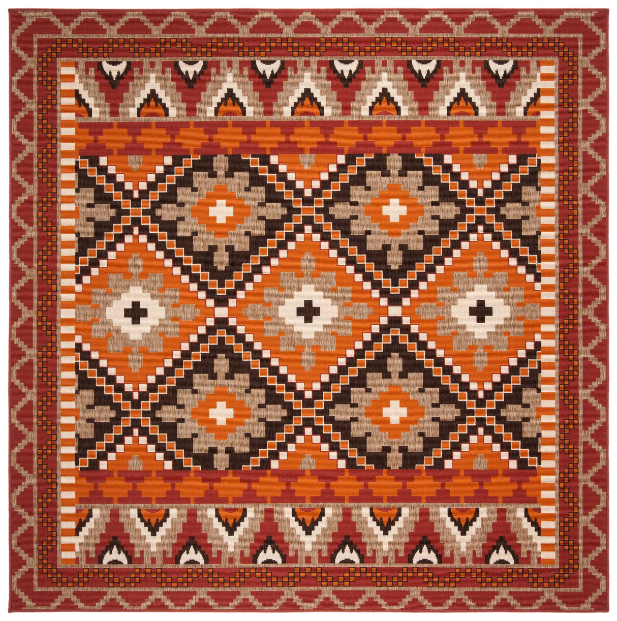 Safavieh Veranda Ver096 Rust/Red Rug.