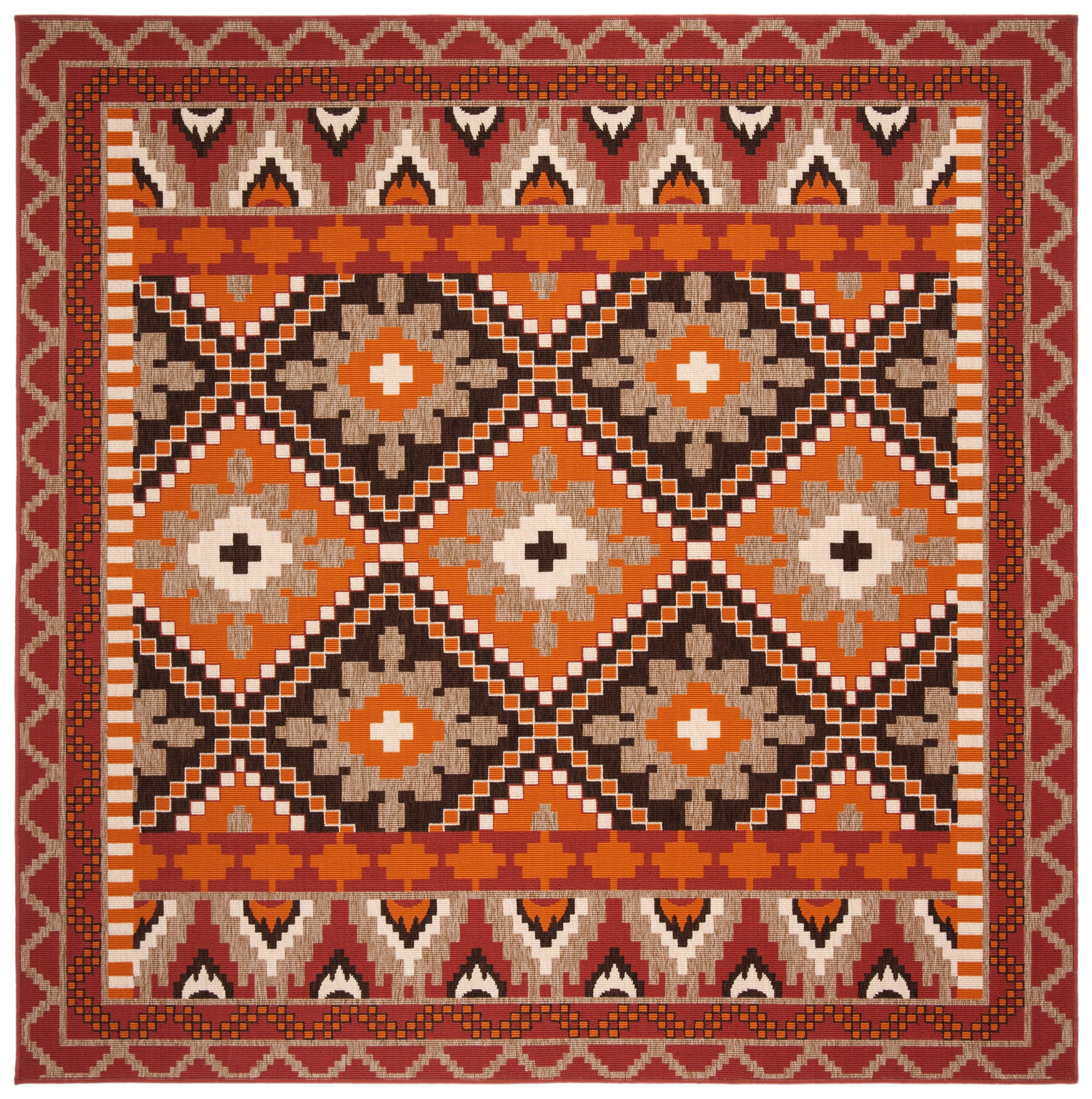 Safavieh Veranda Ver096 Rust/Red Area Rug