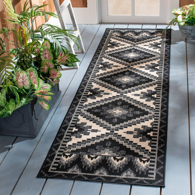 Safavieh Veranda Ver096 Black/Beige Rug.