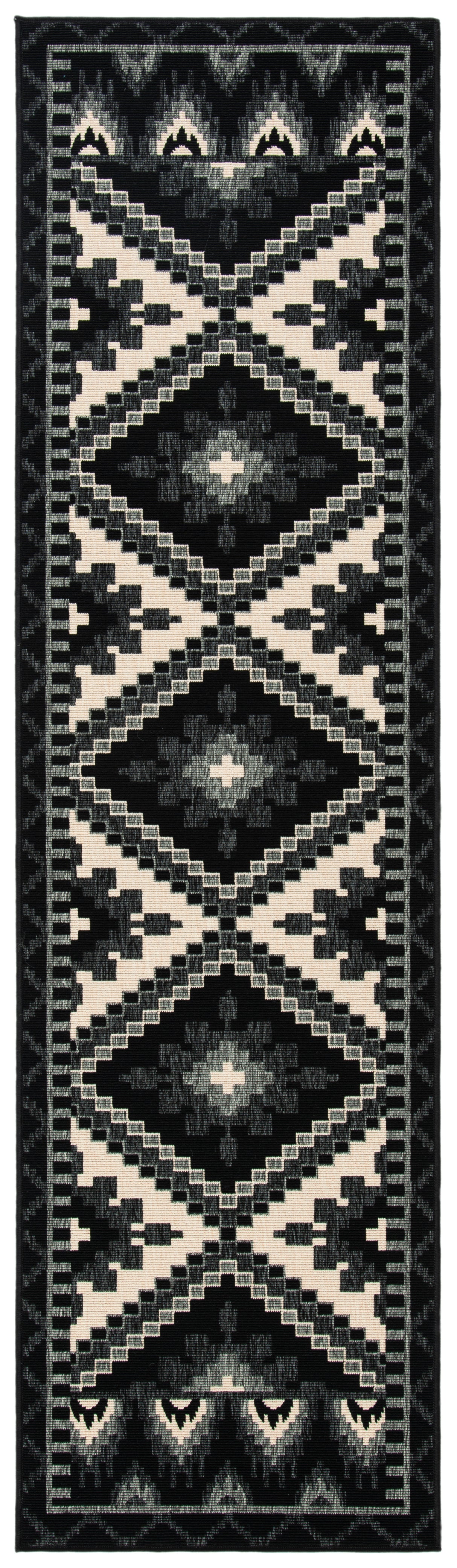 Safavieh Veranda Ver096 Black/Beige Rug.