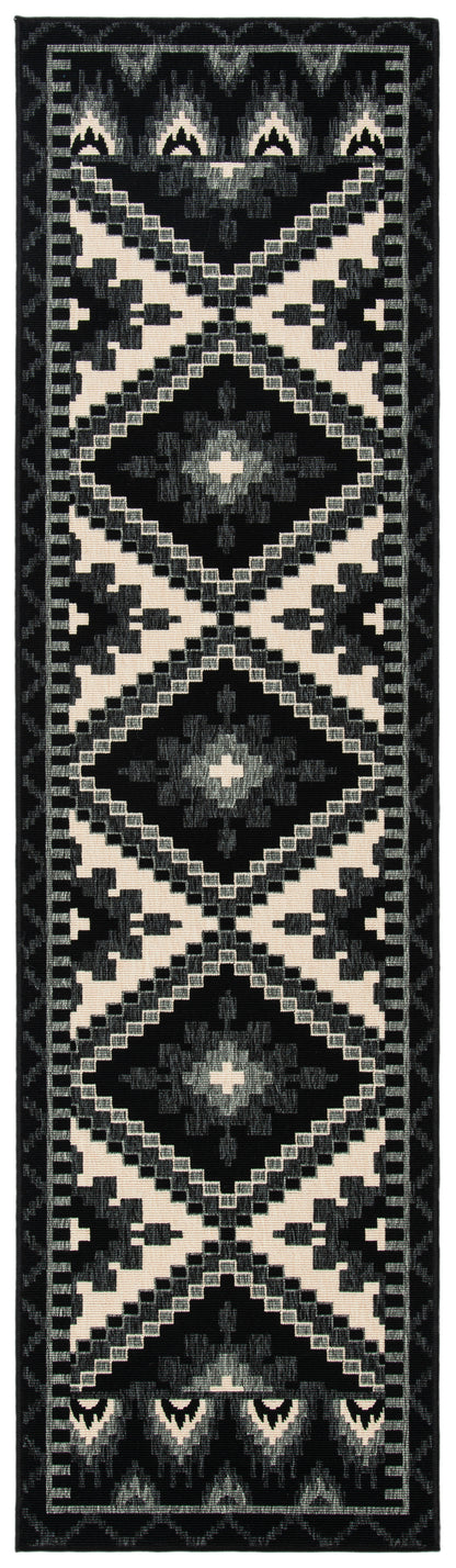 Safavieh Veranda Ver096 Black/Beige Area Rug