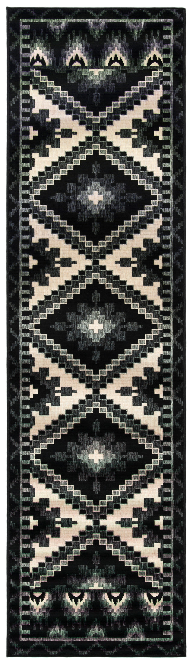 Safavieh Veranda Ver096 Black/Beige Rug.