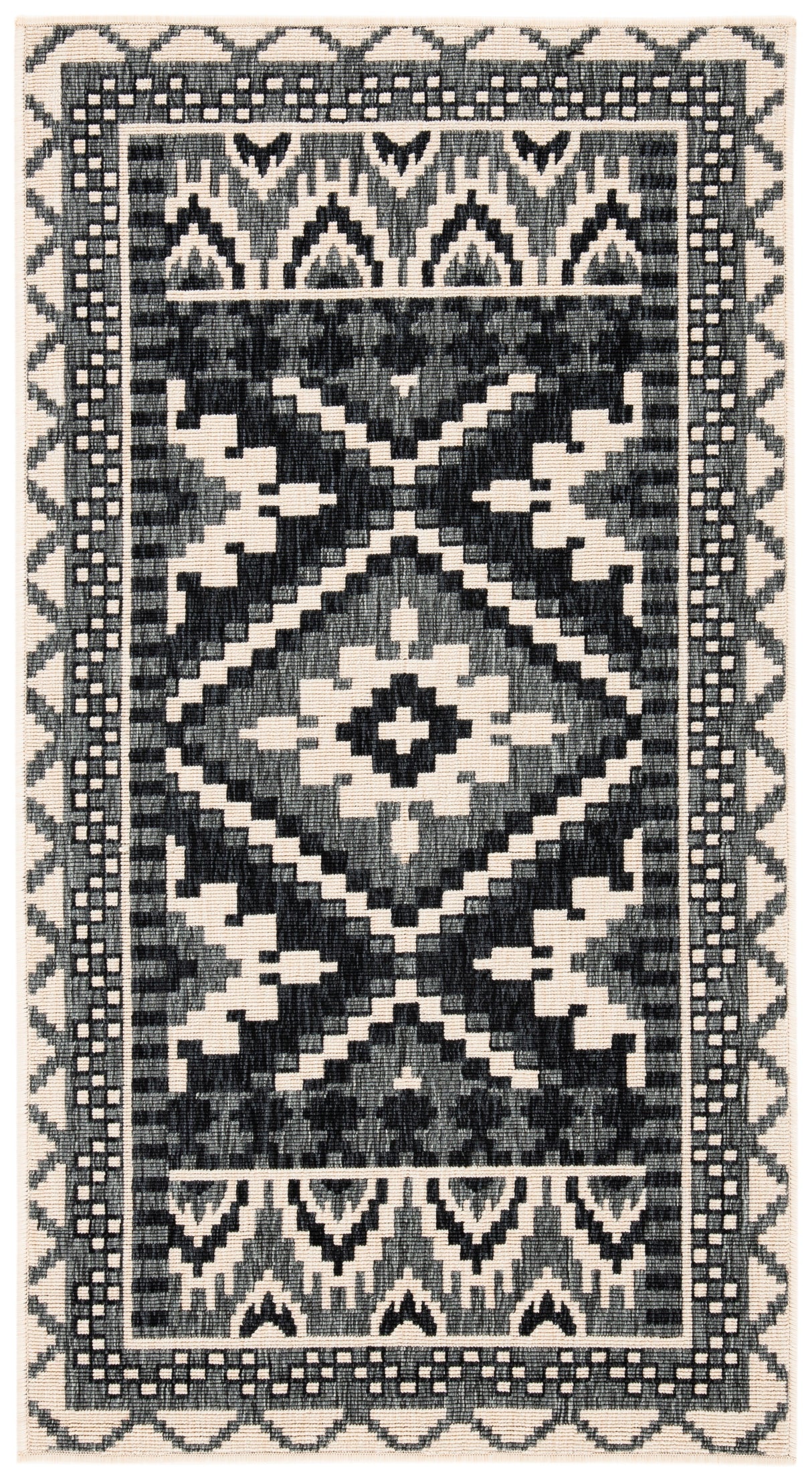 Safavieh Veranda Ver096 Black/Beige Rug.