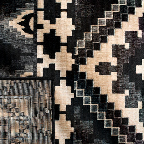 Safavieh Veranda Ver096 Black/Beige Rug.