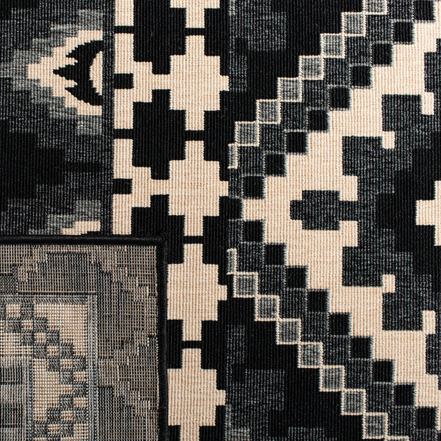 Safavieh Veranda Ver096 Black/Beige Rug.