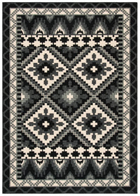 Safavieh Veranda Ver096 Black/Beige Area Rug