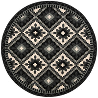 Safavieh Veranda Ver096 Black/Beige Area Rug