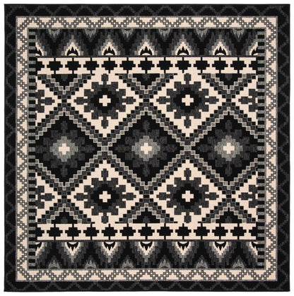 Safavieh Veranda Ver096 Black/Beige Area Rug