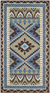 Safavieh Veranda Ver096 Green/Chocolate Area Rug