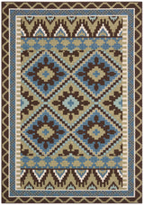 Safavieh Veranda Ver096 Green/Chocolate Rug.