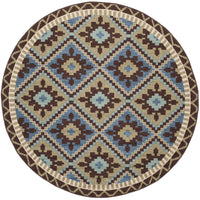 Safavieh Veranda Ver096 Green/Chocolate Area Rug