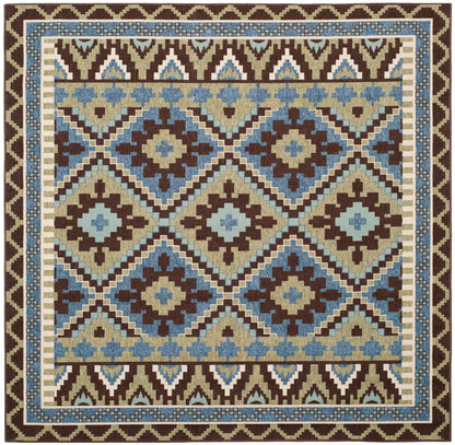 Safavieh Veranda Ver096 Green/Chocolate Area Rug