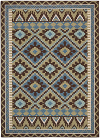 Safavieh Veranda Ver096 Green/Chocolate Area Rug