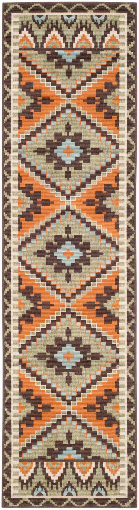 Safavieh Veranda Ver096 Green/Terracotta Rug.