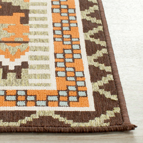 Safavieh Veranda Ver096 Green/Terracotta Rug.