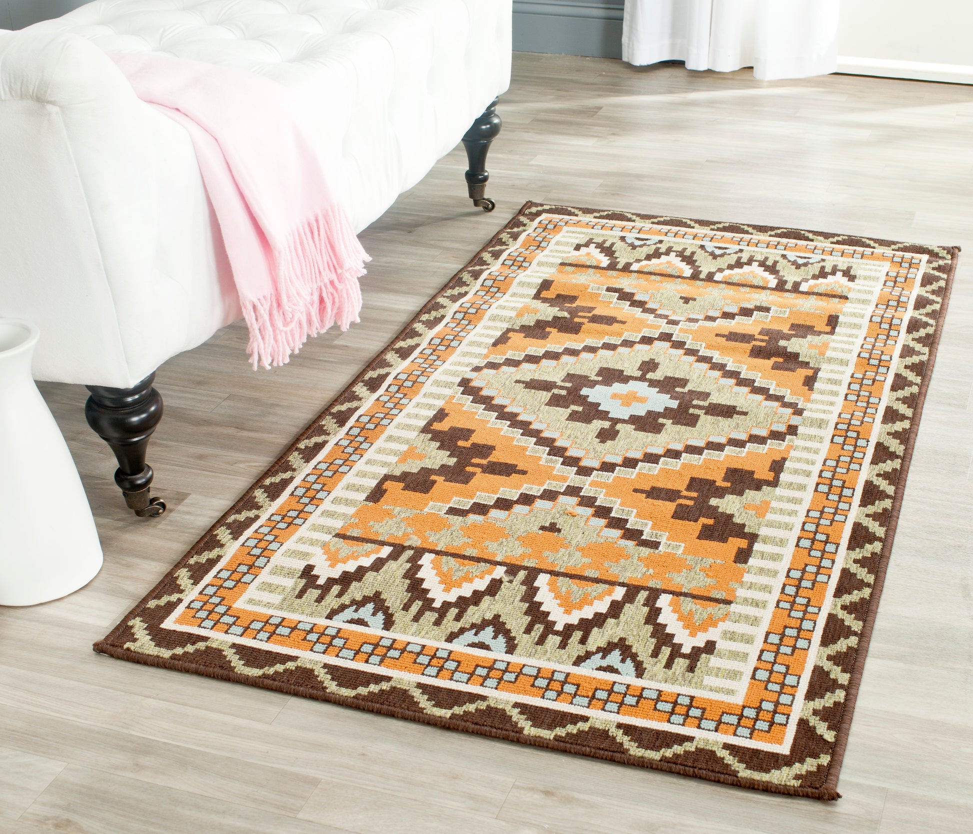 Safavieh Veranda Ver096 Green/Terracotta Area Rug