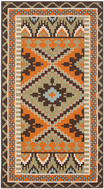 Safavieh Veranda Ver096 Green/Terracotta Area Rug