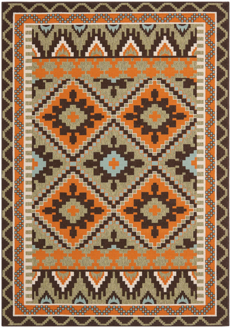 Safavieh Veranda Ver096 Green/Terracotta Rug.