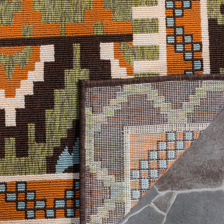 Safavieh Veranda Ver096 Green/Terracotta Rug.