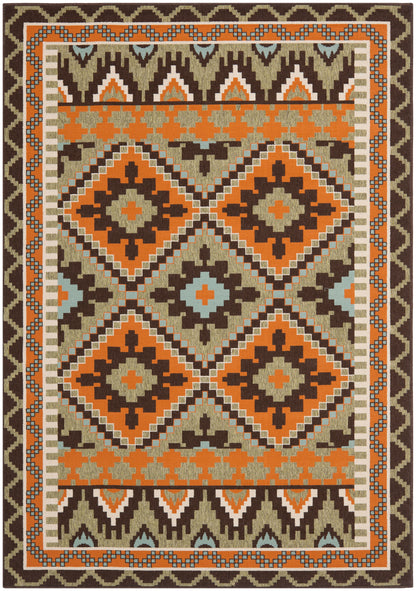 Safavieh Veranda Ver096 Green/Terracotta Area Rug