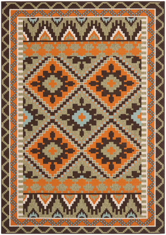 Safavieh Veranda Ver096 Green/Terracotta Area Rug