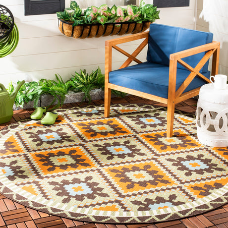 Safavieh Veranda Ver096 Green/Terracotta Rug.