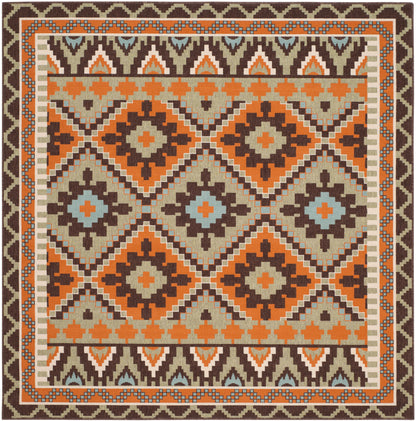 Safavieh Veranda Ver096 Green/Terracotta Area Rug