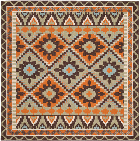Safavieh Veranda Ver096 Green/Terracotta Rug.