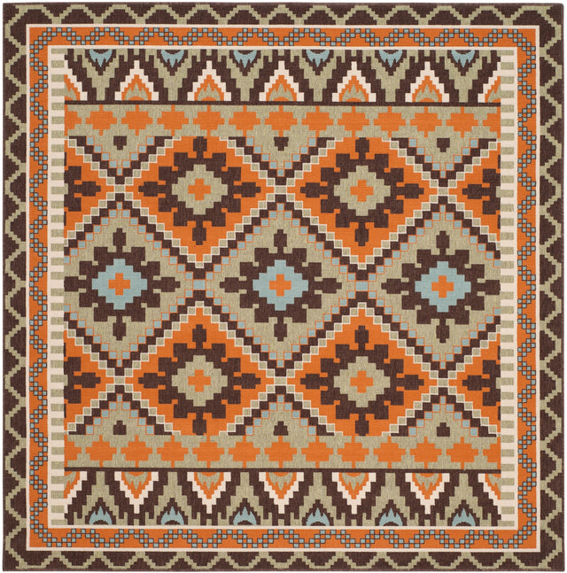 Safavieh Veranda Ver096 Green/Terracotta Rug.