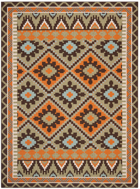 Safavieh Veranda Ver096 Green/Terracotta Rug.