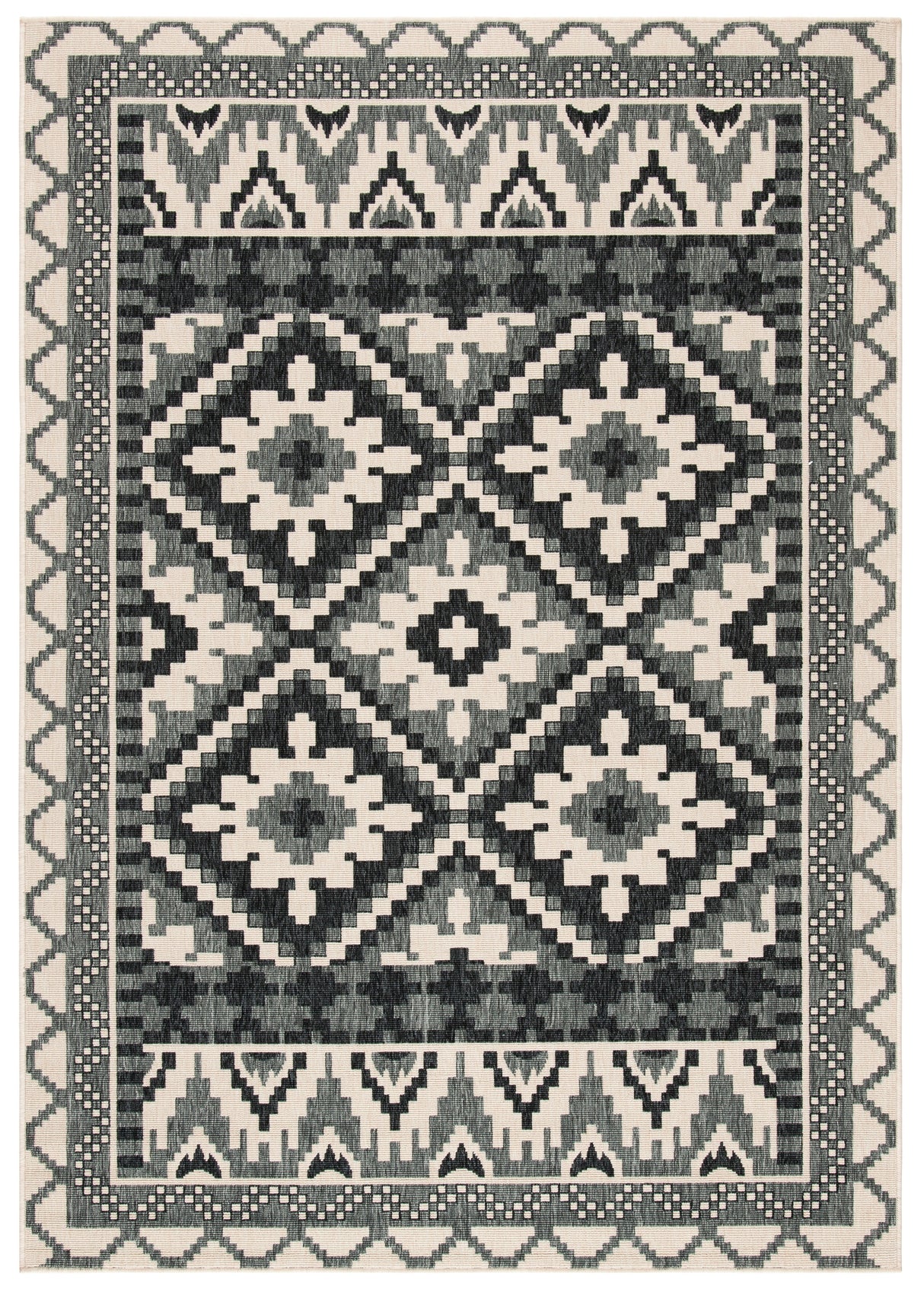 Safavieh Veranda Ver096 Beige/Grey Rug.
