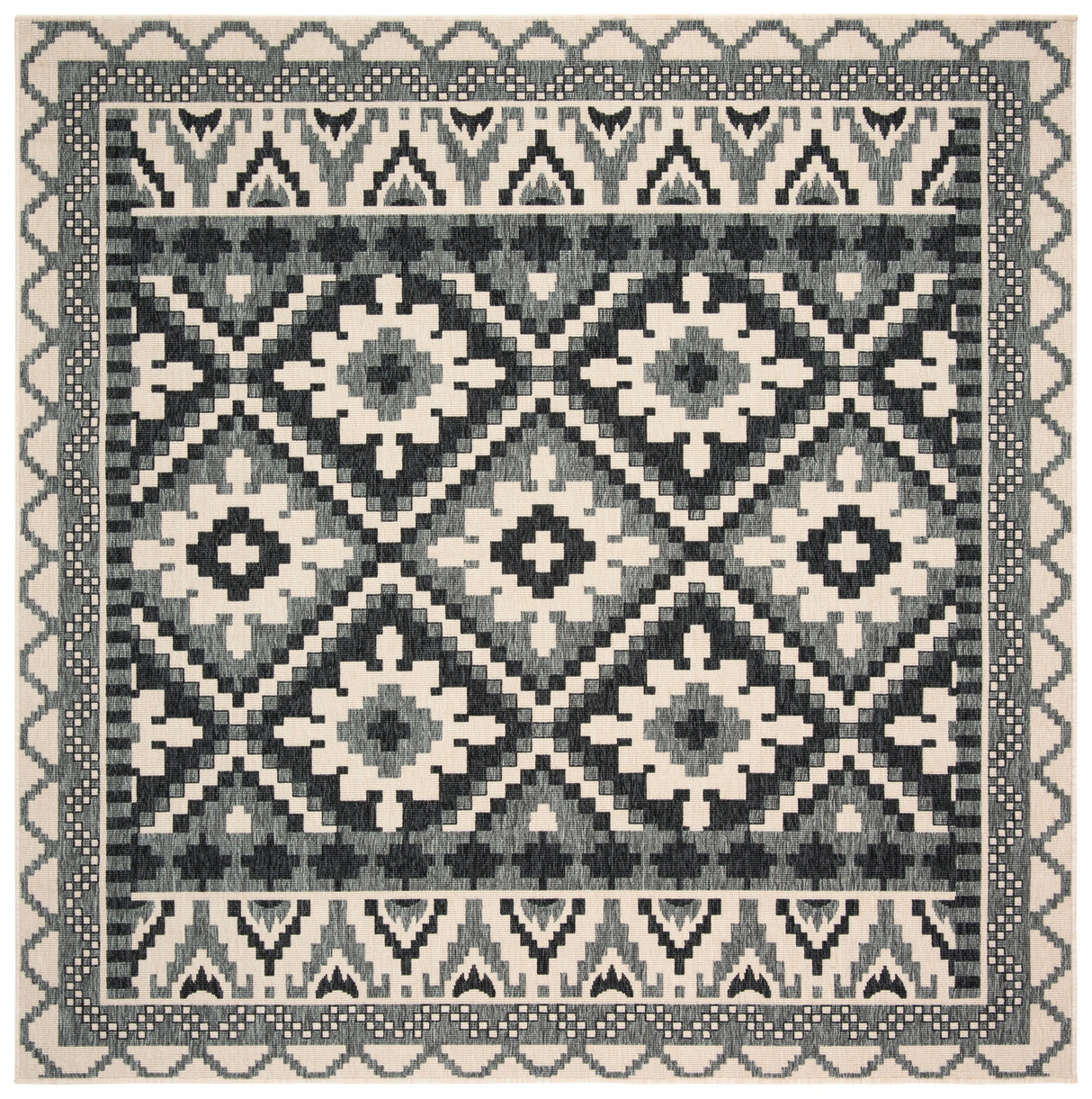 Safavieh Veranda Ver096 Beige/Grey Rug.