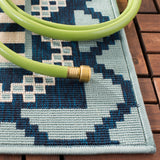 Safavieh Veranda Ver096 Turquoise/Blue Rug.